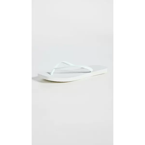 Havaianas Womens Slim Square Flip FlopsWhite