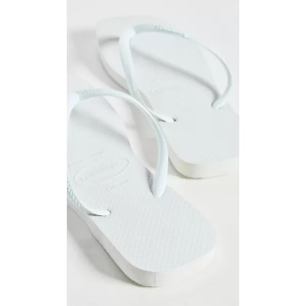 Havaianas Womens Slim Square Flip FlopsWhite