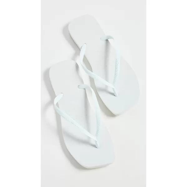 Havaianas Womens Slim Square Flip FlopsWhite