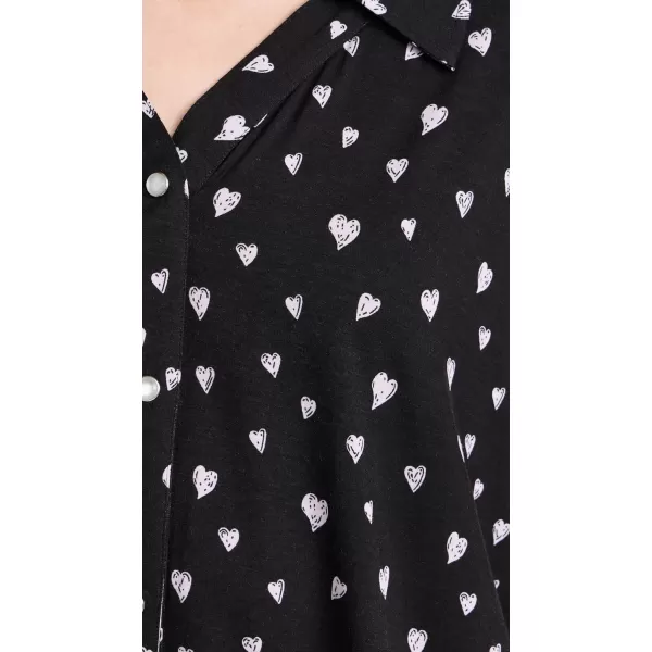 Honeydew Intimates Womens Ever After Shortie PJ SetBlack Hearts