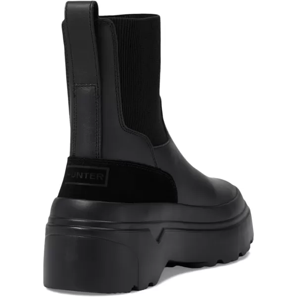 Hunter Boots Womens Explorer Chelsea Flatform BootsBlack