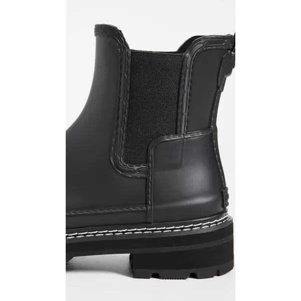 Hunter Footwear Womens Refined Chelsea Stitch Detail Rain BootBlack