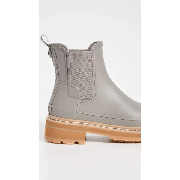 Hunter Footwear Womens Refined Chelsea Stitch Detail Rain BootGrey Heron