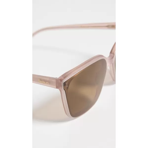 Illesteva Womens Mallorca Thistle Sunglasses with Brown Flat LensesBrown