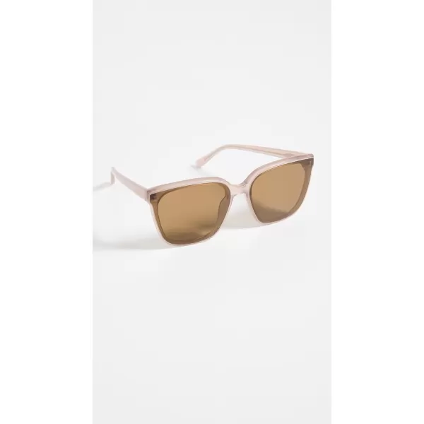 Illesteva Womens Mallorca Thistle Sunglasses with Brown Flat LensesBrown