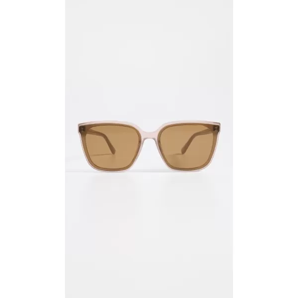 Illesteva Womens Mallorca Thistle Sunglasses with Brown Flat LensesBrown