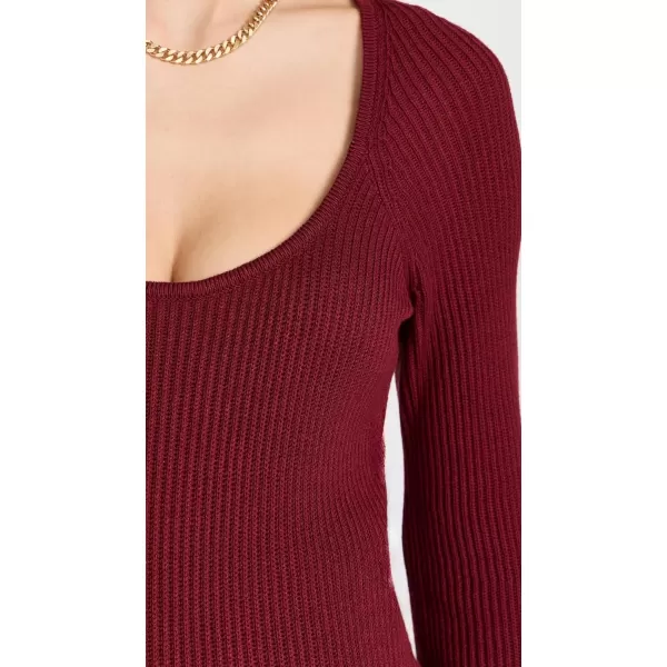 Ingrid amp Isabel Womens Mini Sweater DressCabernet