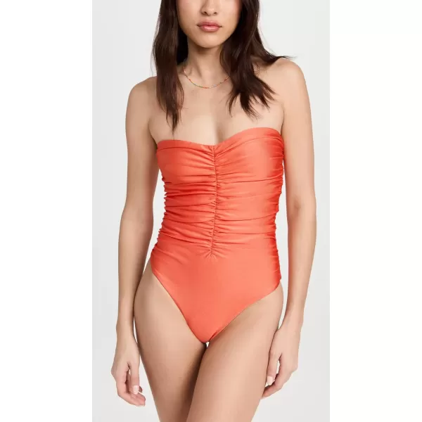 JADE Swim Womens Yara One PieceAmber Sheen