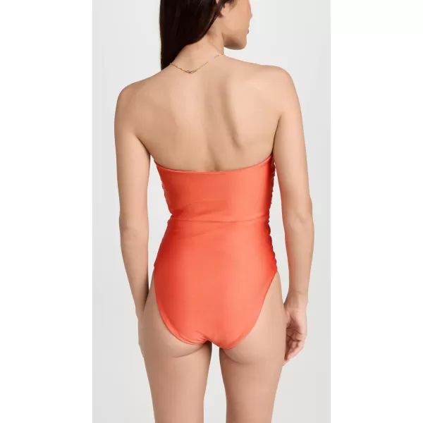 JADE Swim Womens Yara One PieceAmber Sheen