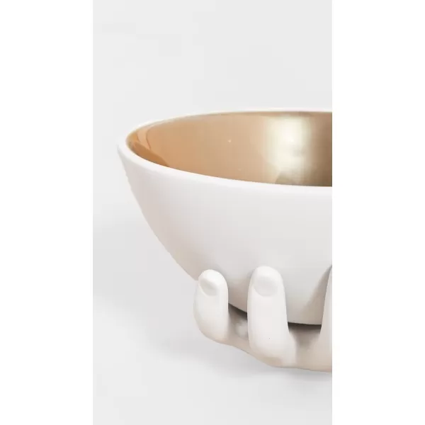 Jonathan Adler Eve Accent Bowl GoldWhite One SizeGoldWhite