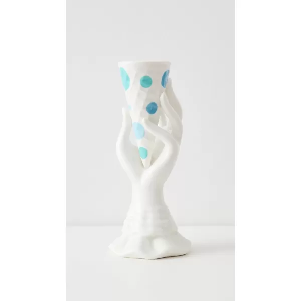 Jonathan Adler Womens LPop IScream Vase Blue One SizeBlue