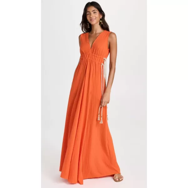 Just BEE Queen Womens Arabella Maxi DressTangerine