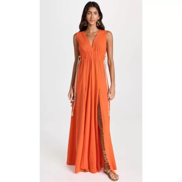 Just BEE Queen Womens Arabella Maxi DressTangerine