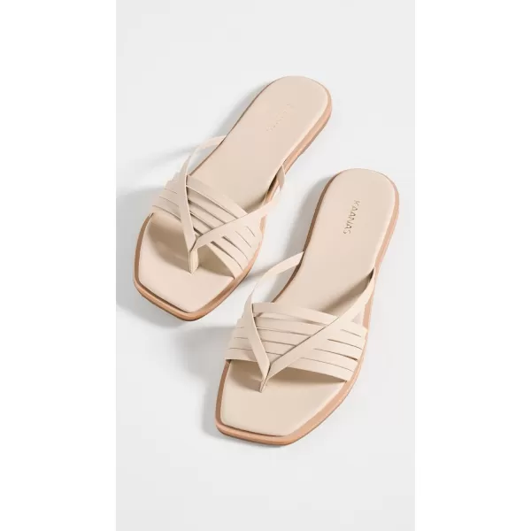 KAANAS Womens Makian Thong SandalsBeige