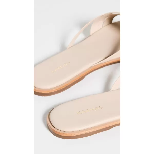 KAANAS Womens Makian Thong SandalsBeige