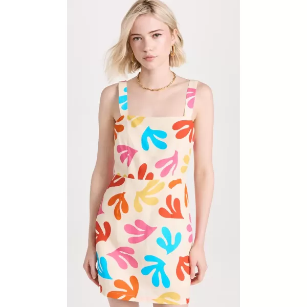 KITRI Womens Ivy Leaf Print Mini DressMulti Leaf