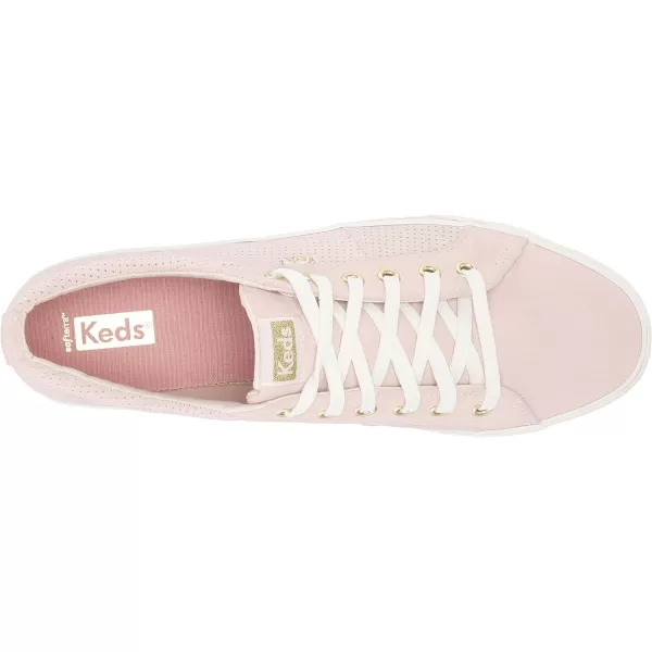 Keds Womens Jump Kick Duo Lace Up SneakerLight Pink Suede