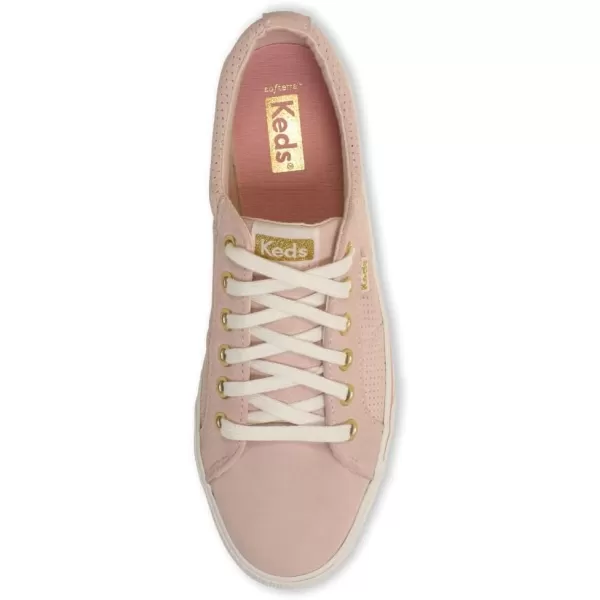 Keds Womens Jump Kick Duo Lace Up SneakerLight Pink Suede