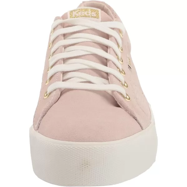 Keds Womens Jump Kick Duo Lace Up SneakerLight Pink Suede