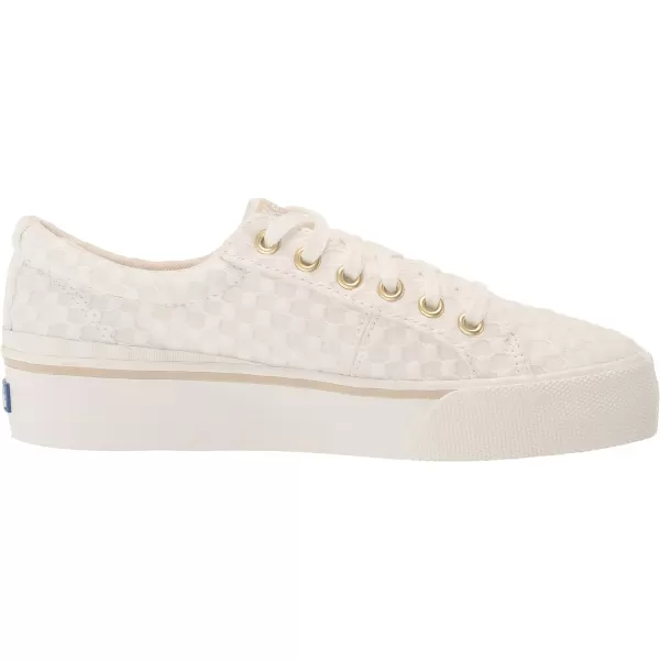 Keds Womens Jump Kick Duo Lace Up SneakerSnow White