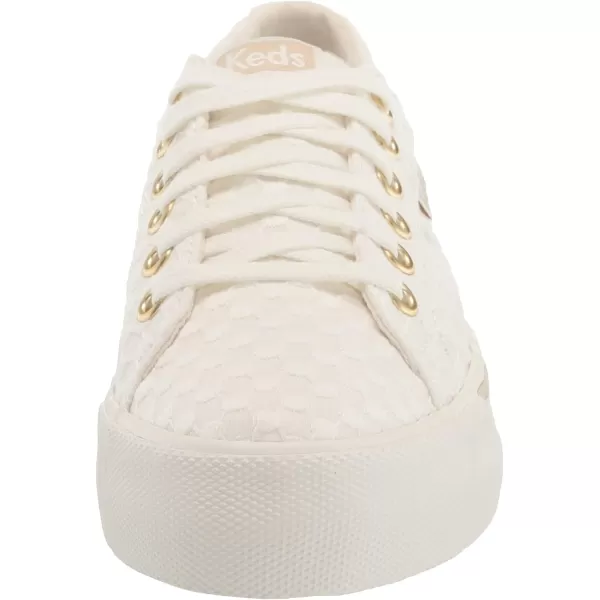 Keds Womens Jump Kick Duo Lace Up SneakerSnow White