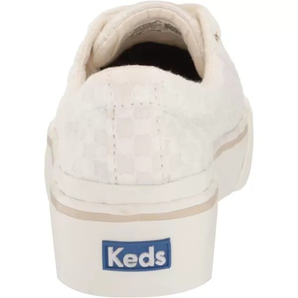 Keds Womens Jump Kick Duo Lace Up SneakerSnow White