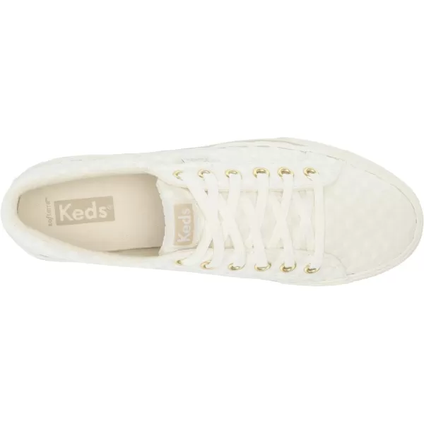 Keds Womens Jump Kick Duo Lace Up SneakerSnow White