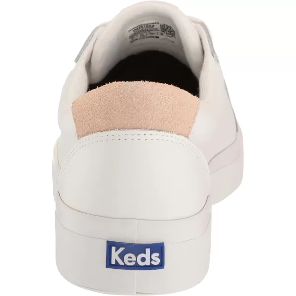 Keds Womens Pursuit Lace Up SneakerWhiteBlush Leather