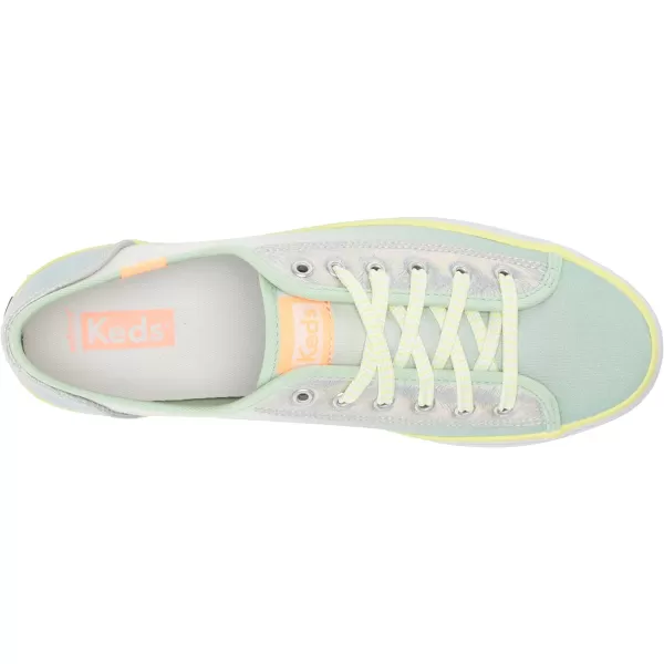 Keds Womens Triple Up Canvas SneakerGreenMulti