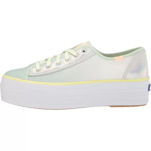 Keds Womens Triple Up Canvas SneakerGreenMulti