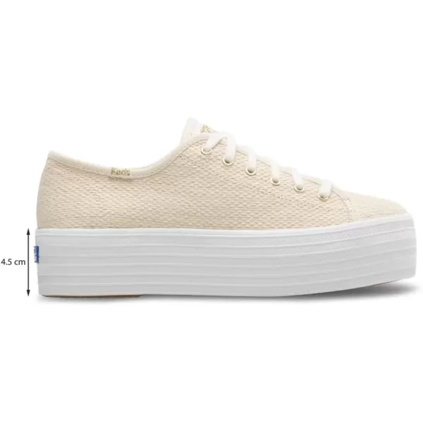 Keds Womens Triple Up Canvas SneakerNaturalGold