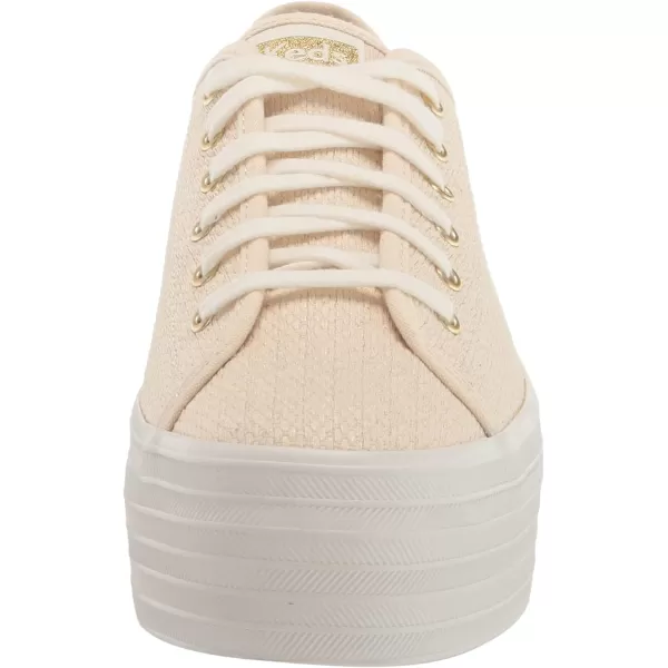 Keds Womens Triple Up Canvas SneakerNaturalGold