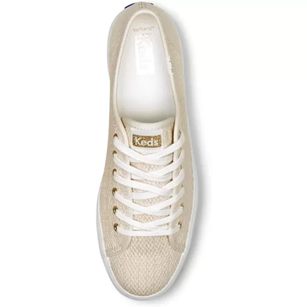 Keds Womens Triple Up Canvas SneakerNaturalGold