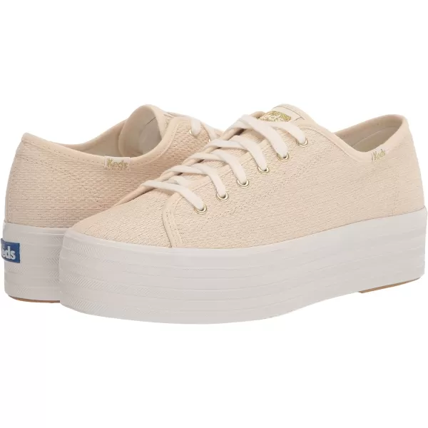 Keds Womens Triple Up Canvas SneakerNaturalGold