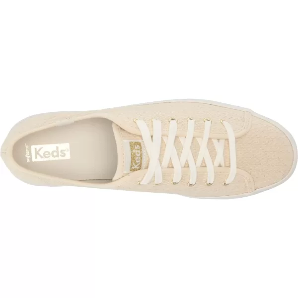 Keds Womens Triple Up Canvas SneakerNaturalGold