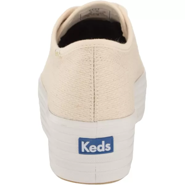 Keds Womens Triple Up Canvas SneakerNaturalGold