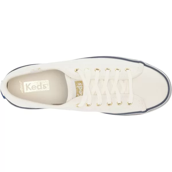 Keds Womens Triple Up Canvas SneakerWhiteBlue Varsity