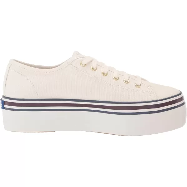 Keds Womens Triple Up Canvas SneakerWhiteBlue Varsity