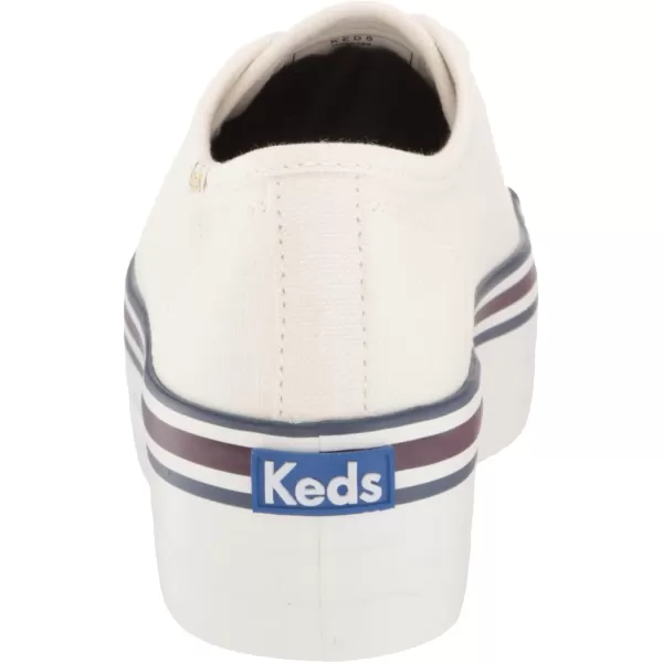 Keds Womens Triple Up Canvas SneakerWhiteBlue Varsity