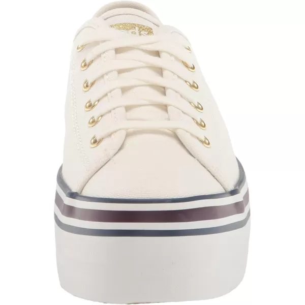 Keds Womens Triple Up Canvas SneakerWhiteBlue Varsity