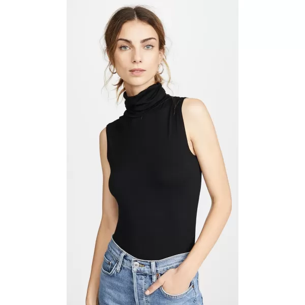 LAGENCE Womens Ceci Sleeveless TurtleneckBlack