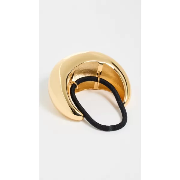 LELET NY Womens Dome Glossy Pony Hair Cuff Gold One SizeGold