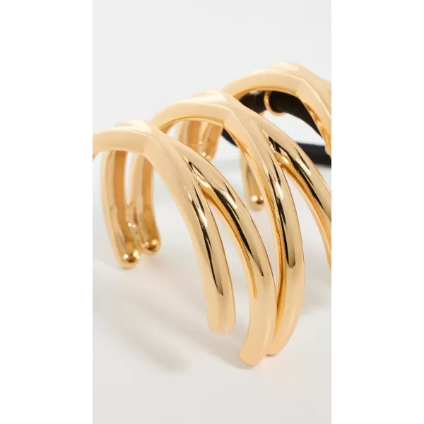 LELET NY Womens Triple Exes Pony Hair Cuff Gold One SizeGold