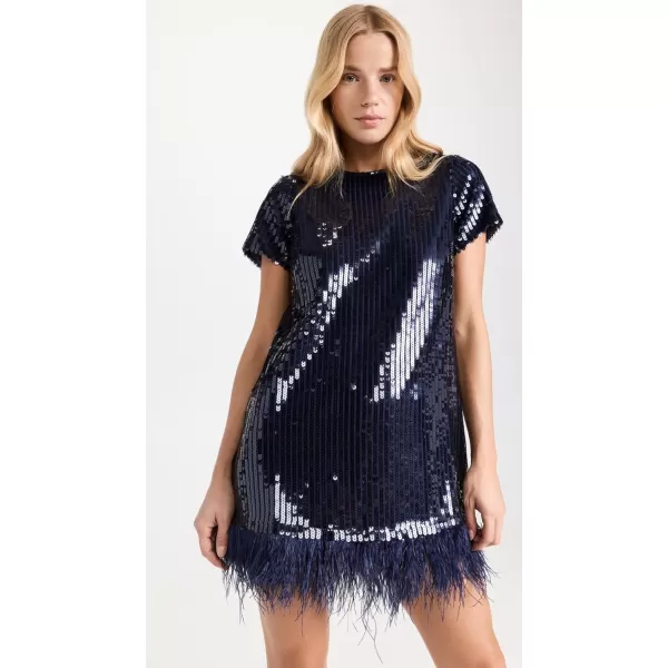 LIKELY Womens Sequin Marullo DressNavy