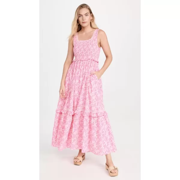 LOVESHACKFANCY Womens Brentlin DressPink Berry Fields