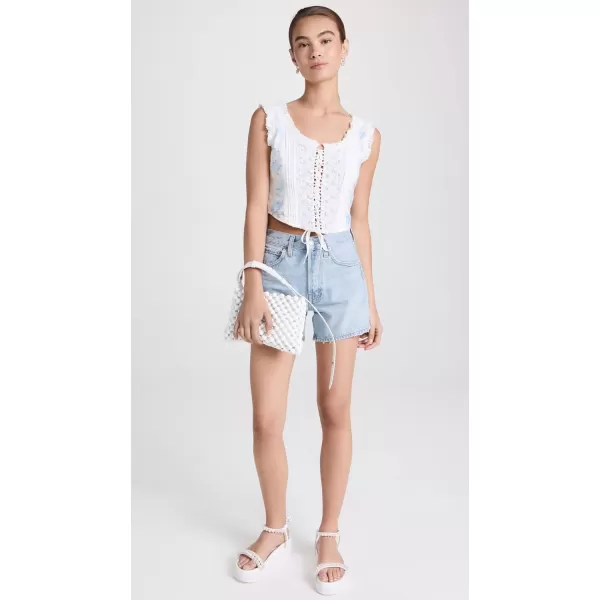 LOVESHACKFANCY Womens Corvelle Bustier TopSeaside Spray