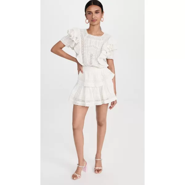 LOVESHACKFANCY Womens Stella DressAntique White