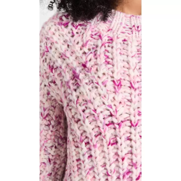 LOVESHACKFANCY Womens Vollare Alpaca SweaterBerry Medley