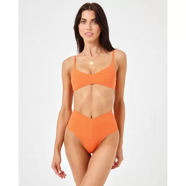 LSpace Womens ALEC Bikini TopTangerine