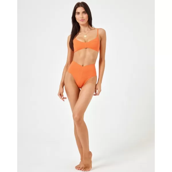 LSpace Womens ALEC Bikini TopTangerine